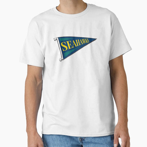 Seahawks Pennant T-Shirt - Graphic Print Unisex - T-Shirt, Sweatshirt, Hoodie