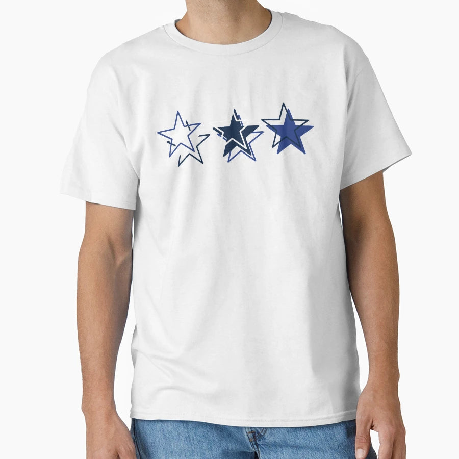Dallas Cowboys Pattern Gray T-Shirt - Fun Novelty Design Men Women - T-Shirt, Sweatshirt, Hoodie