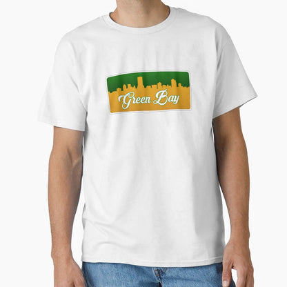 Green Bay Football Skyline T-Shirt - Graphic Print Men Women - T-Shirt, Sweatshirt, Hoodie