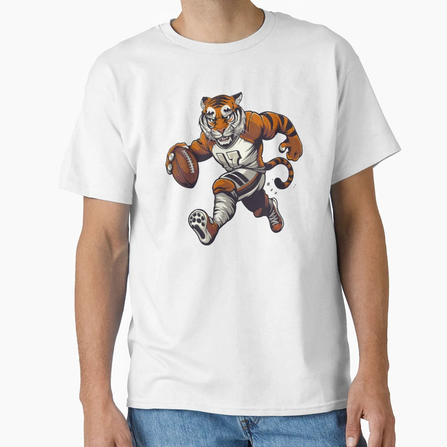 Tigers Football T-Shirt - Graphic Print Unisex - T-Shirt, Sweatshirt, Hoodie