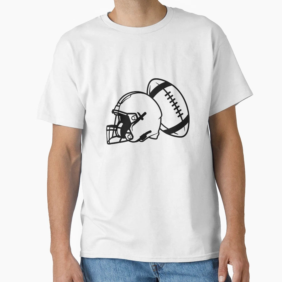 Game Day Football Helmet And Ball T-Shirt - Streetwear Style Unisex - T-Shirt, Sweatshirt, Hoodie
