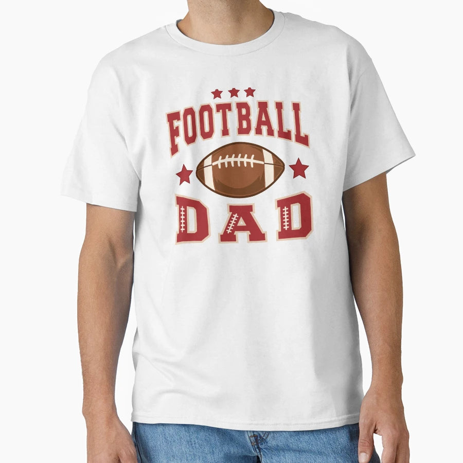 Fall Football Dad T-Shirt - Graphic Print Men Women - T-Shirt, Sweatshirt, Hoodie