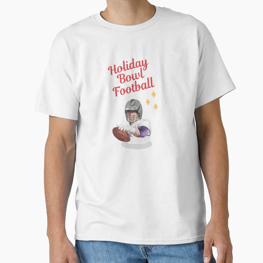 Holiday Bowl Football T-Shirt - Minimalist Print for Adults - T-Shirt, Sweatshirt, Hoodie