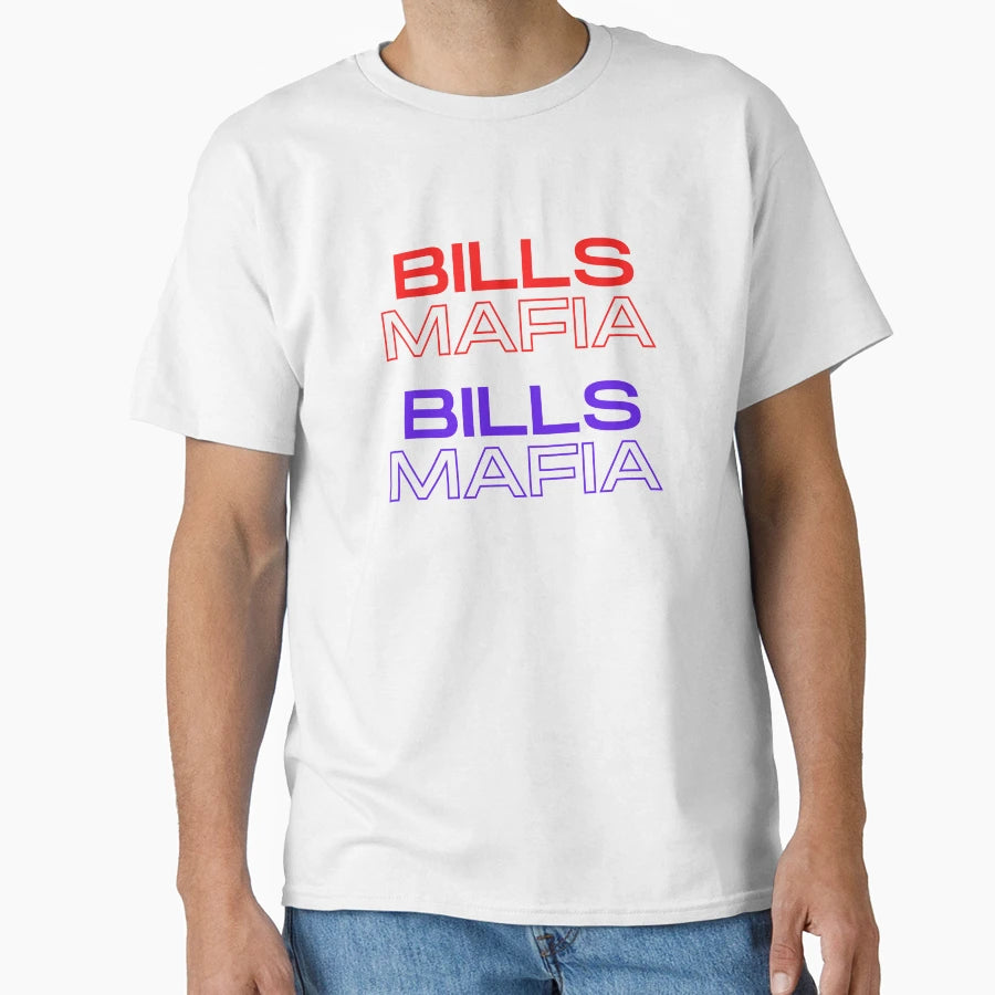 Bills Mafia Holo Text T-Shirt - Graphic Print for Adults - T-Shirt, Sweatshirt, Hoodie