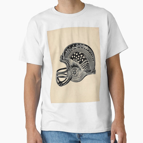 Intricate Football Helmet T-Shirt - Streetwear Style Men Women - T-Shirt, Sweatshirt, Hoodie