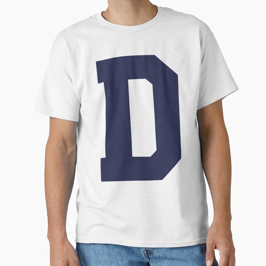 Alphabet Marine Blue D Sports Letter D T-Shirt - Streetwear Style Men Women - T-Shirt, Sweatshirt, Hoodie