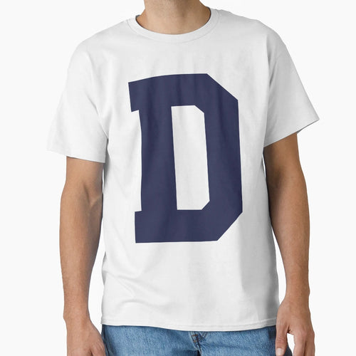 Alphabet Marine Blue D Sports Letter D T-Shirt - Streetwear Style Men Women - T-Shirt, Sweatshirt, Hoodie