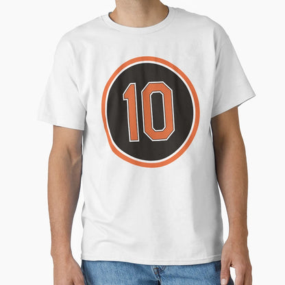 Adam Jones 10 Jersey Number T-Shirt - Custom Art Print Unisex - T-Shirt, Sweatshirt, Hoodie