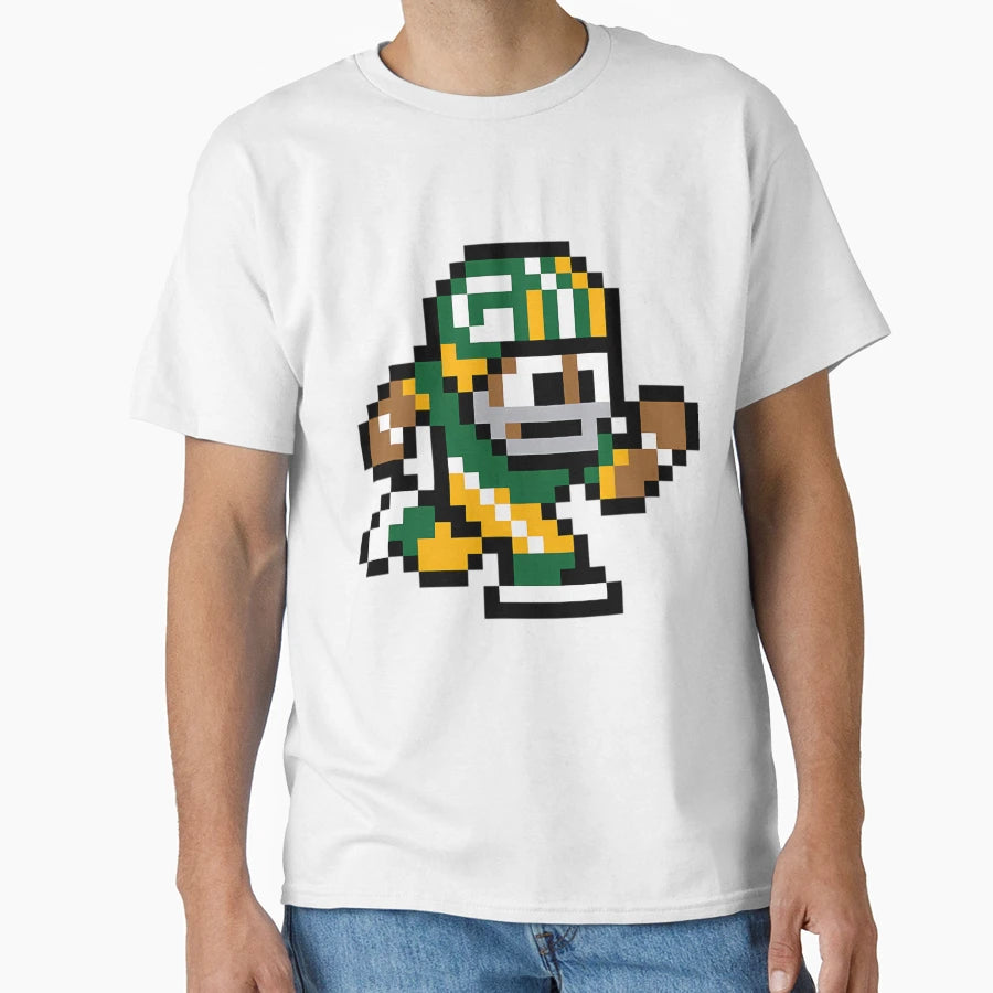 Green Bay Packers Tecmo Super Bowl T-Shirt - Aesthetic Graphic Men Women - T-Shirt, Sweatshirt, Hoodie