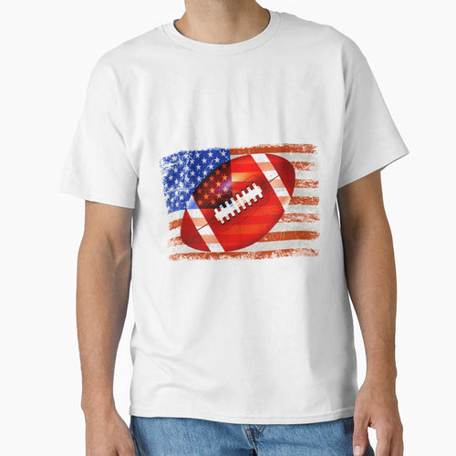 American Football Usa America Sport T-Shirt - Fun Novelty Design Unisex - T-Shirt, Sweatshirt, Hoodie