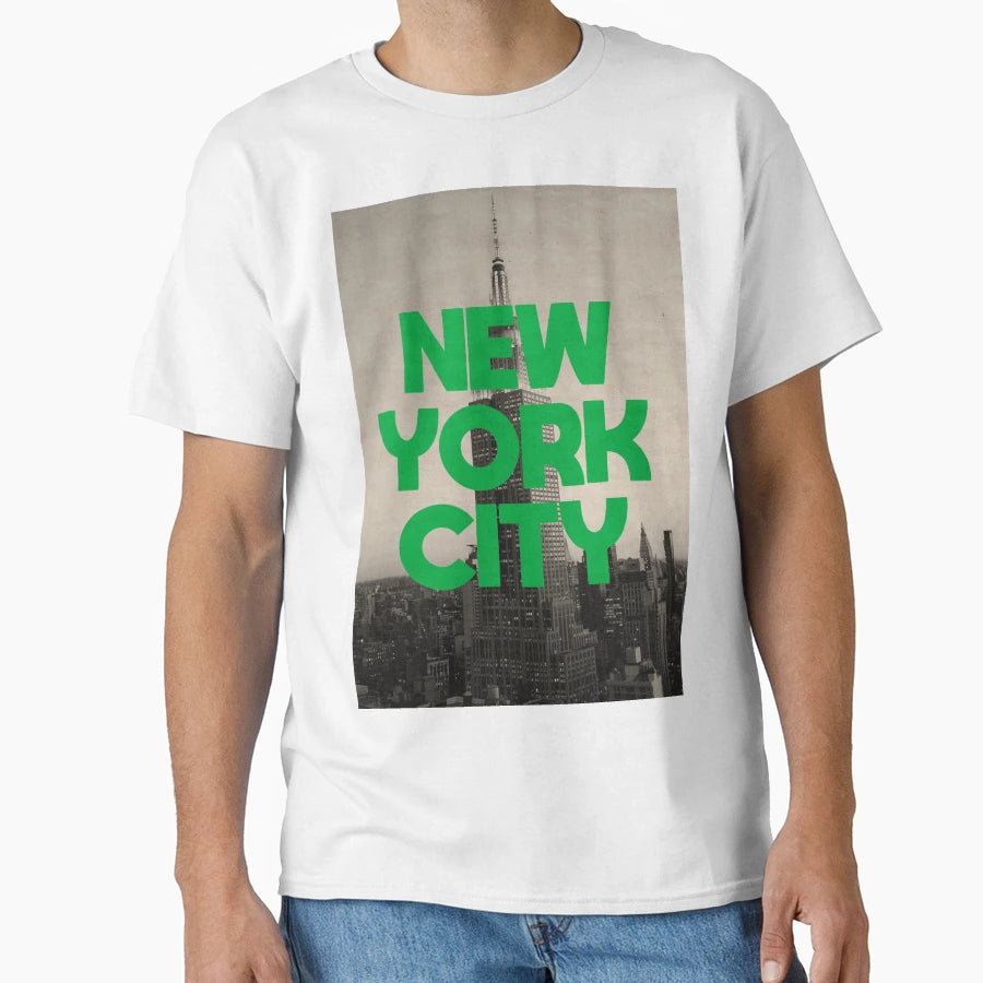 Green Nyc Paper City T-Shirt - Streetwear Style for Adults - T-Shirt, Sweatshirt, Hoodie