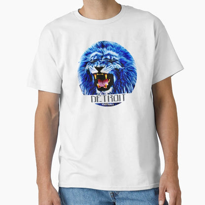 Detroit Football Fan Gift T-Shirt - Custom Art Print Unisex - T-Shirt, Sweatshirt, Hoodie