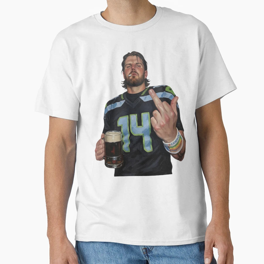 Middle Finge Sam Darnold 90S T-Shirt - Novelty Apparel for Adults - T-Shirt, Sweatshirt, Hoodie