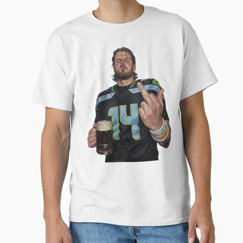 Middle Finge Sam Darnold 90S T-Shirt - Novelty Apparel for Adults - T-Shirt, Sweatshirt, Hoodie