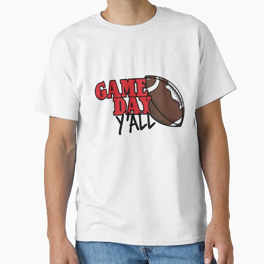 Football Game Day Yall T-Shirt - Aesthetic Graphic Unisex - T-Shirt, Sweatshirt, Hoodie