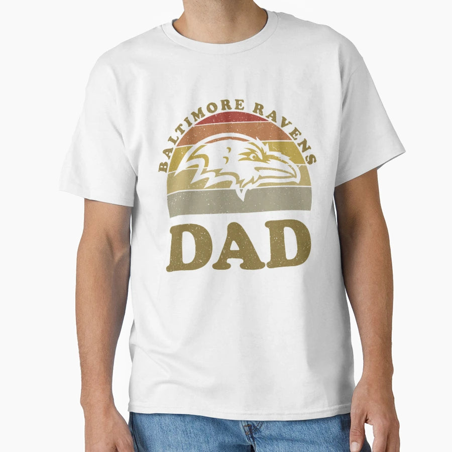 Baltimore Ravens Dad T-Shirt - Minimalist Print Unisex - T-Shirt, Sweatshirt, Hoodie