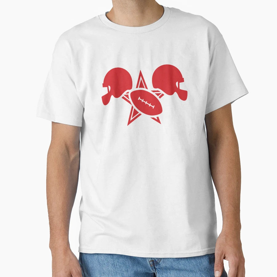 American Football Gridiron Star T-Shirt - Casual Everyday Wear Unisex - T-Shirt, Sweatshirt, Hoodie
