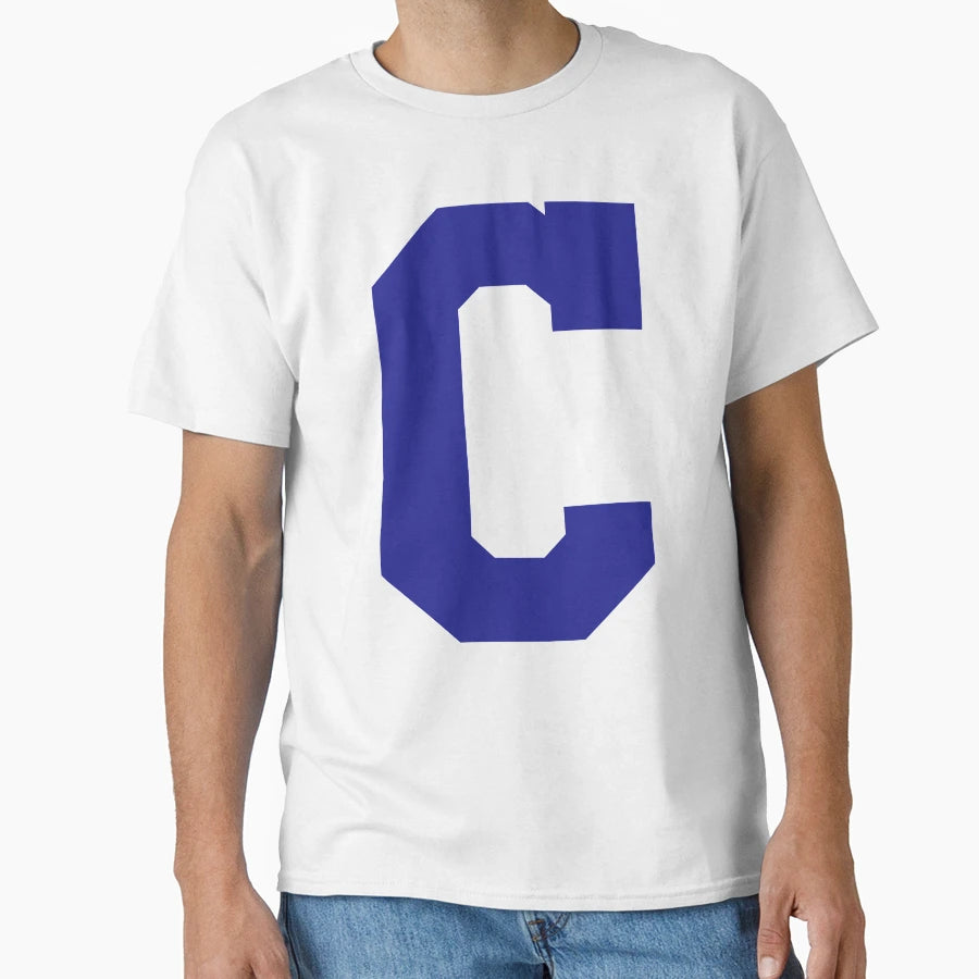Alphabet Blue C Sports Letter C T-Shirt - Unique Graphic for Adults - T-Shirt, Sweatshirt, Hoodie