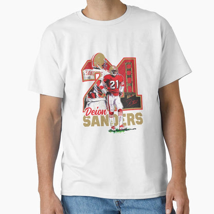 Deion Sanders Great Any Real Bay Area T-Shirt - Novelty Apparel Men Women - T-Shirt, Sweatshirt, Hoodie