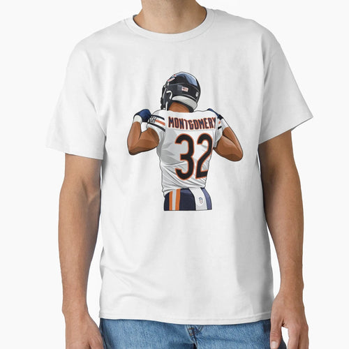 David Montgomery 32 Celebrates T-Shirt - Graphic Print for Adults - T-Shirt, Sweatshirt, Hoodie