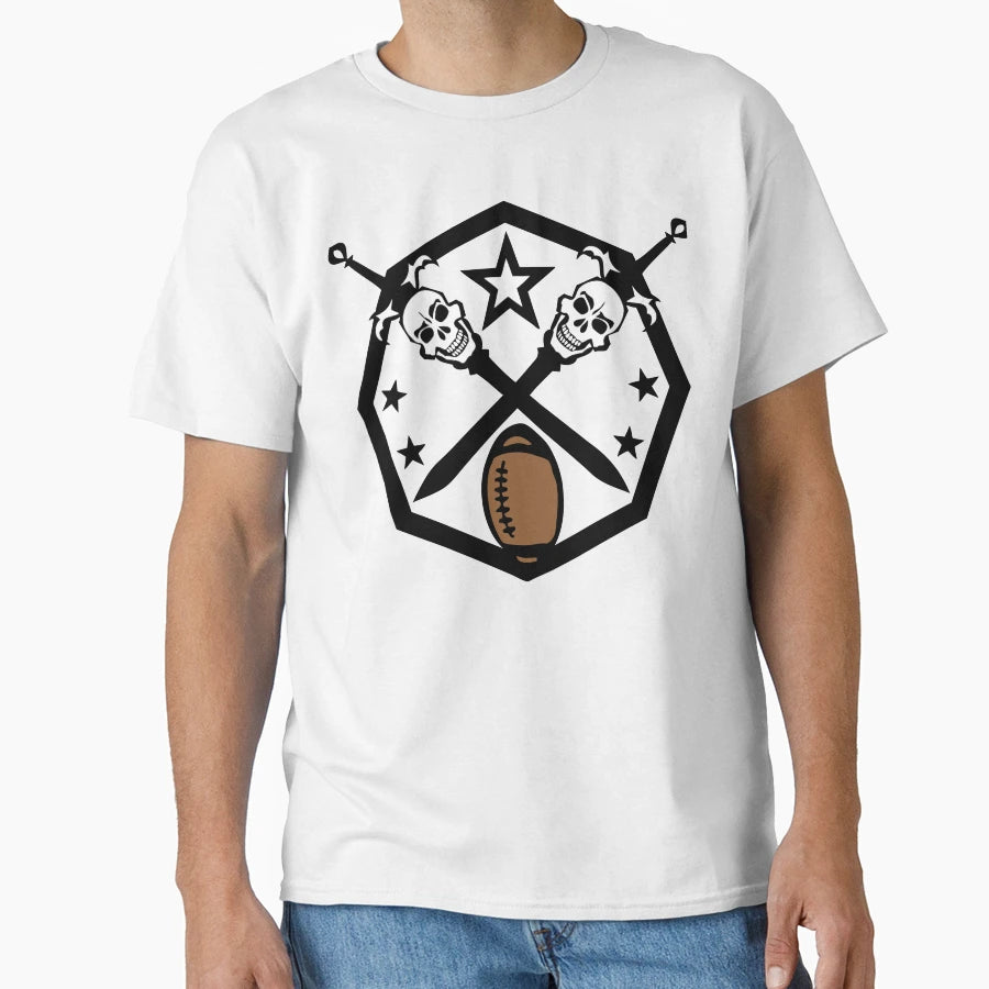 Rugby Or American Football Sword T-Shirt - Minimalist Print for Adults - T-Shirt, Sweatshirt, Hoodie