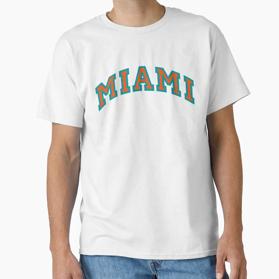 Miami Varsity Spellout T-Shirt - Aesthetic Graphic for Adults - T-Shirt, Sweatshirt, Hoodie