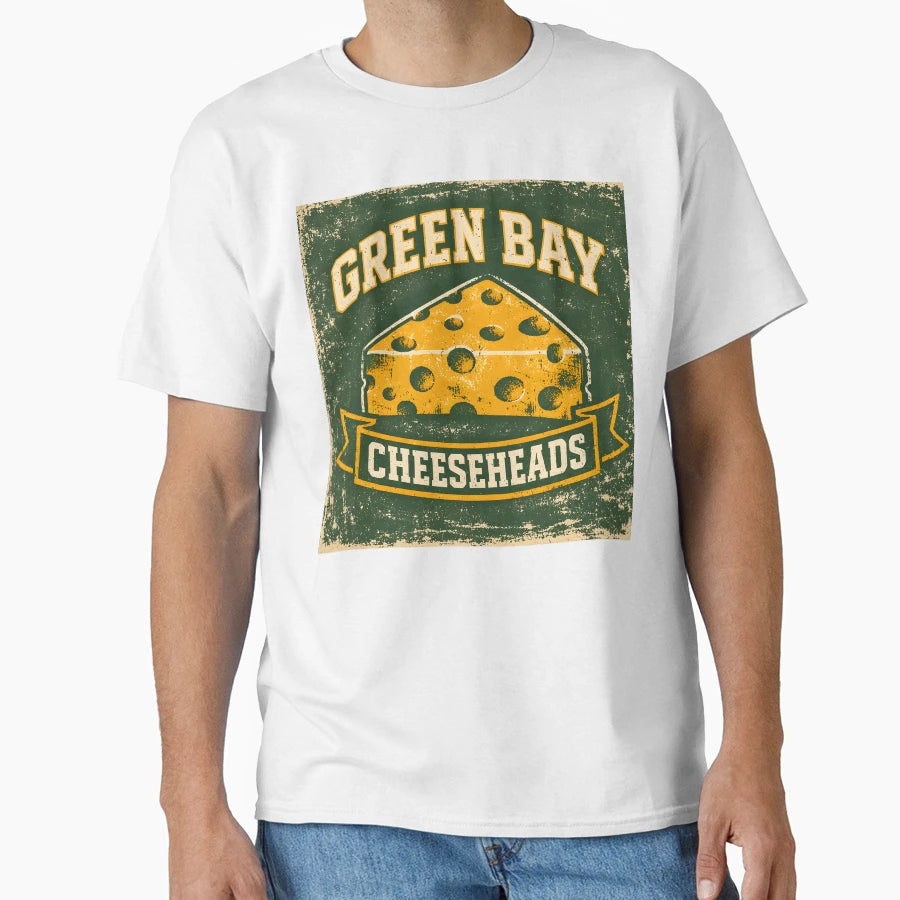 Green Bay Cheeseheads T-Shirt - Custom Art Print for Adults - T-Shirt, Sweatshirt, Hoodie