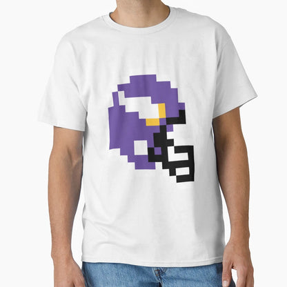 Minnesota Vikings 8 Bit Football T-Shirt - Casual Everyday Wear Unisex - T-Shirt, Sweatshirt, Hoodie