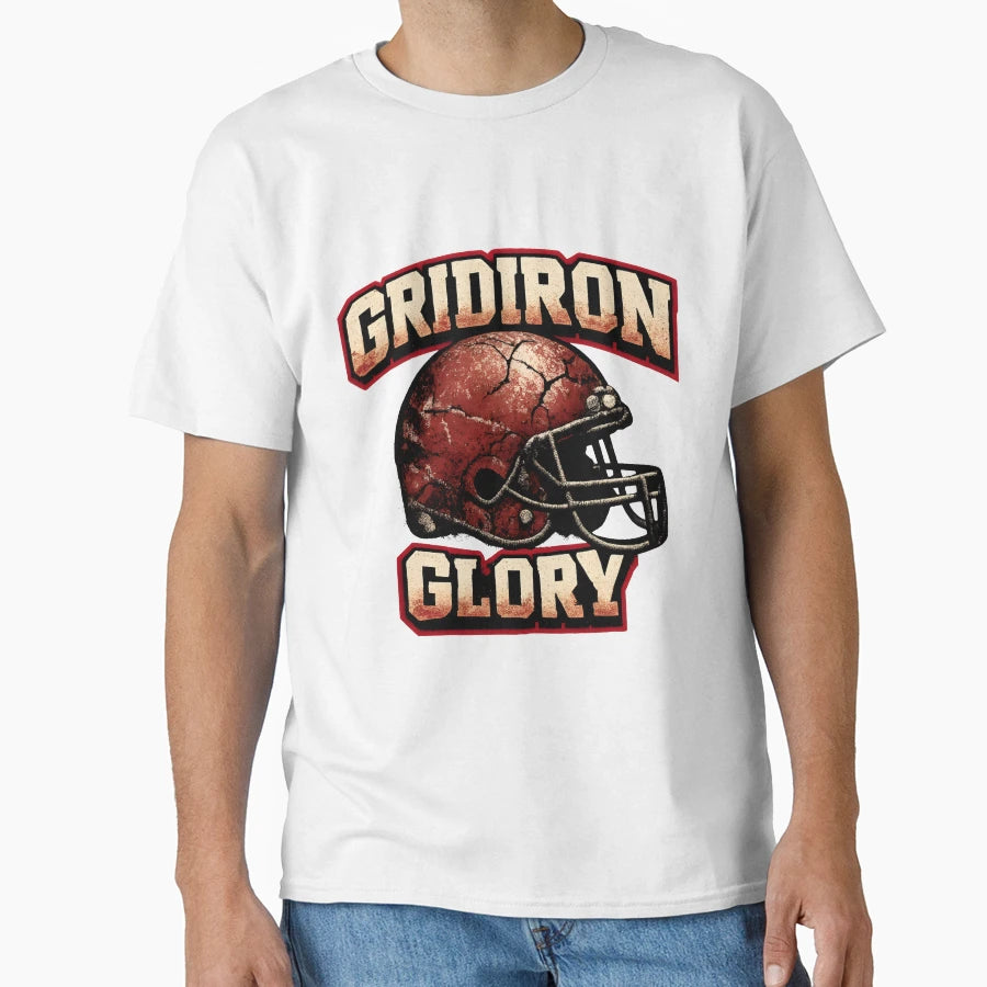 Gridiron Glory Football T-Shirt - Custom Art Print Unisex - T-Shirt, Sweatshirt, Hoodie