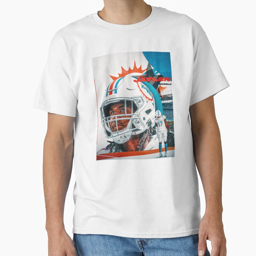 Jaylen Waddle T-Shirt - Unique Graphic Men Women - T-Shirt, Sweatshirt, Hoodie