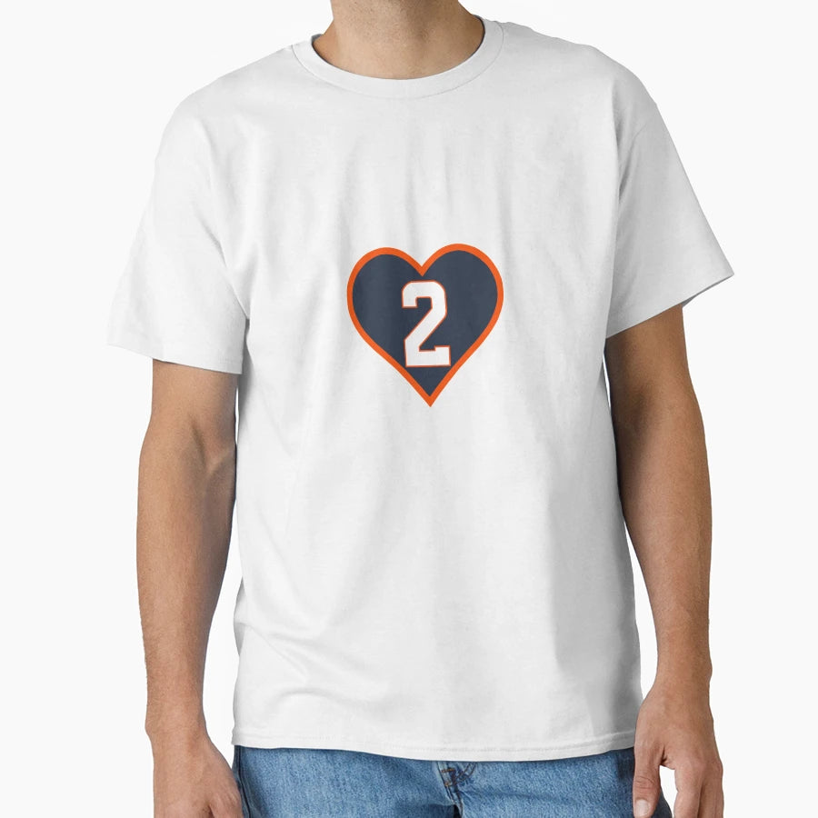 Denver Broncos 2 Pat Surtain Ii Heart T-Shirt - Custom Art Print Unisex - T-Shirt, Sweatshirt, Hoodie