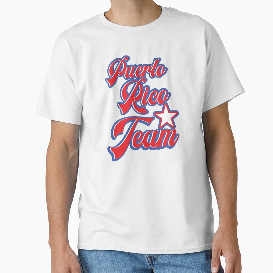 Puerto Rico Team T-Shirt - Novelty Apparel for Adults - T-Shirt, Sweatshirt, Hoodie