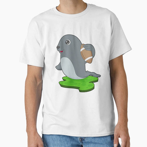 Seal American Football Sports T-Shirt - Trendy Graphic Men Women - T-Shirt, Sweatshirt, Hoodie
