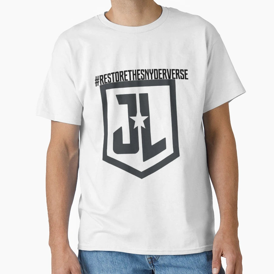 Restorethesnyderverse T-Shirt - Novelty Apparel for Adults - T-Shirt, Sweatshirt, Hoodie