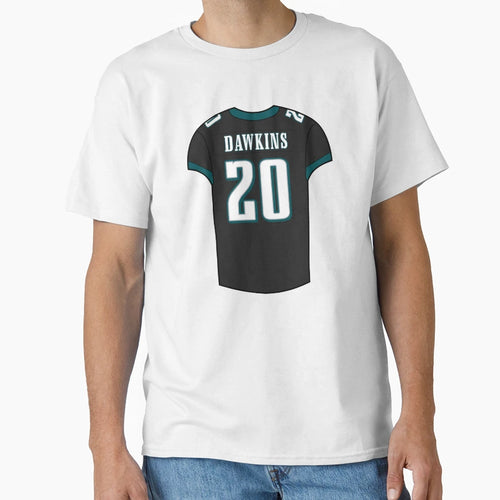 Brian Dawkins Alternate Jersey T-Shirt - Custom Art Print Men Women - T-Shirt, Sweatshirt, Hoodie