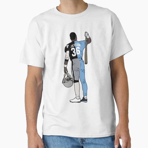Bo Jackson Two Sport Athlete T-Shirt - Minimalist Print Men Women - T-Shirt, Sweatshirt, Hoodie