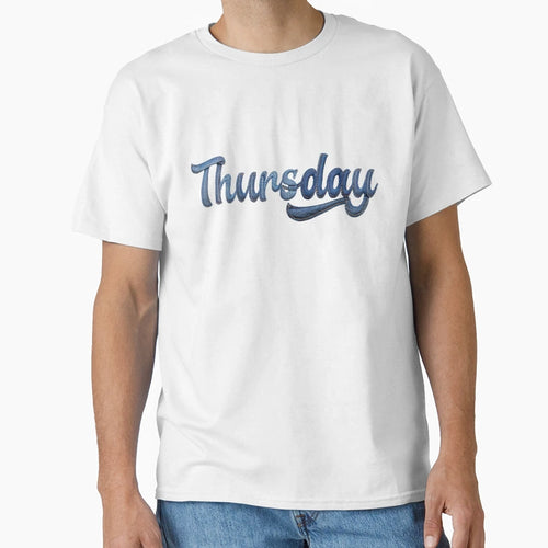 Thursday Denim Patchwork T-Shirt - Fun Novelty Design Men Women - T-Shirt, Sweatshirt, Hoodie