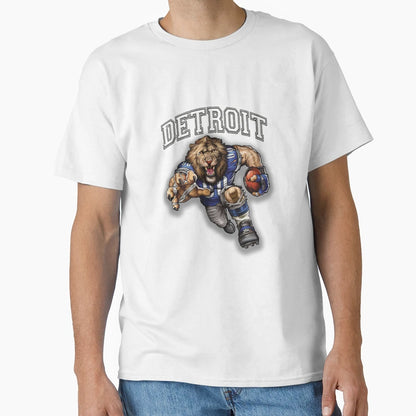 Detroit Football T-Shirt - Custom Art Print for Adults - T-Shirt, Sweatshirt, Hoodie