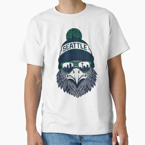 Seattle Football Mascot Seahawks T-Shirt - Casual Everyday Wear Unisex - T-Shirt, Sweatshirt, Hoodie