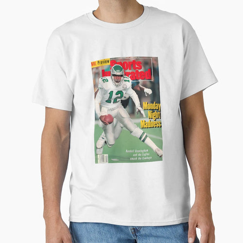 Randall Cunningham Sports Illustrated T-Shirt - Minimalist Print Unisex - T-Shirt, Sweatshirt, Hoodie