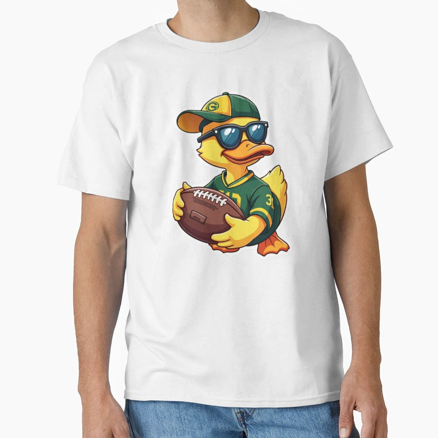 Football Duck Game Day Vibes T-Shirt - Novelty Apparel Unisex - T-Shirt, Sweatshirt, Hoodie