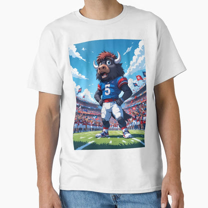 Beauty Buffalo Bills Displaying T-Shirt - Casual Everyday Wear for Adults - T-Shirt, Sweatshirt, Hoodie