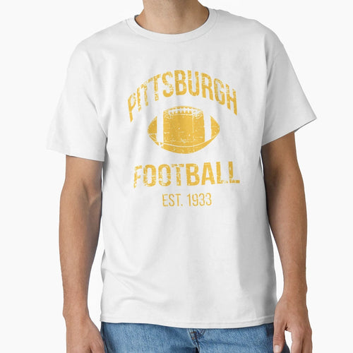 Pittsburgh Football Team T-Shirt - Aesthetic Graphic Unisex - T-Shirt, Sweatshirt, Hoodie