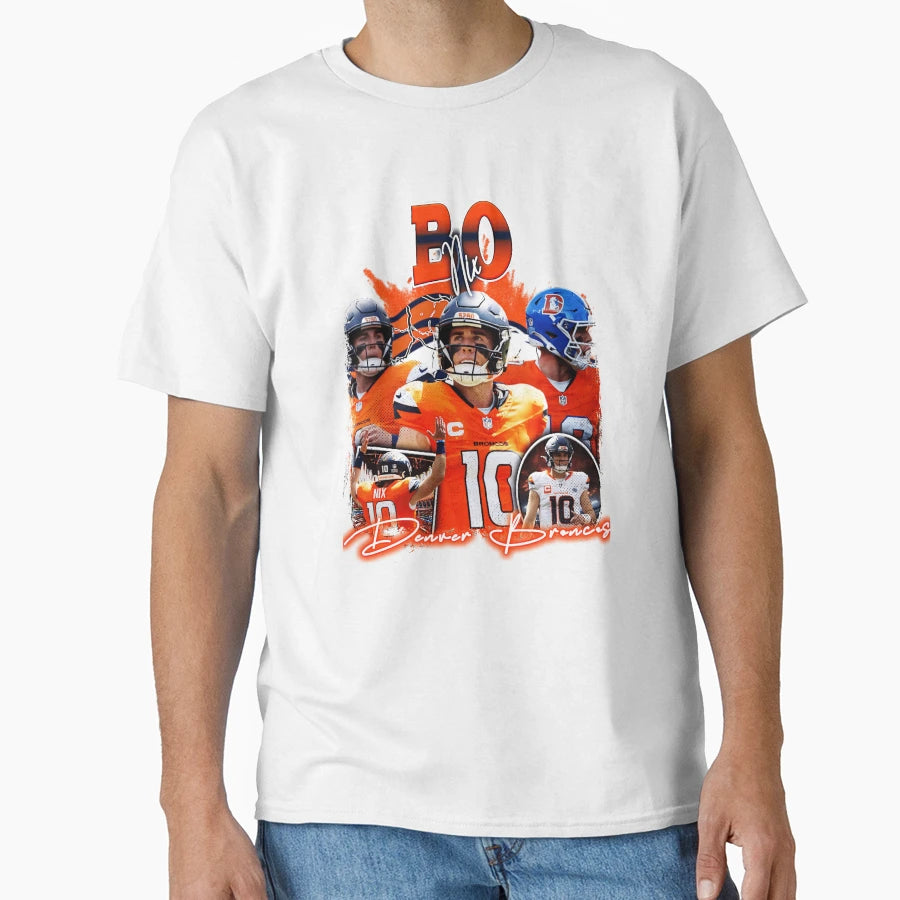 Bo Nix Bootleg T-Shirt - Minimalist Print Men Women - T-Shirt, Sweatshirt, Hoodie