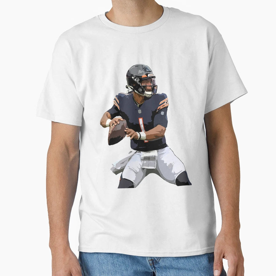 Justin Fields T-Shirt - Trendy Graphic Men Women - T-Shirt, Sweatshirt, Hoodie
