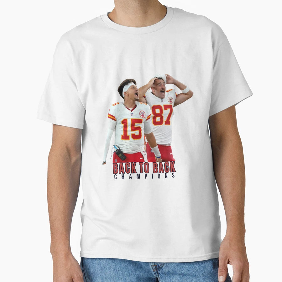 Chiefs Back To Back Superbowl Champions T-Shirt - Fun Novelty Design Unisex - T-Shirt, Sweatshirt, Hoodie
