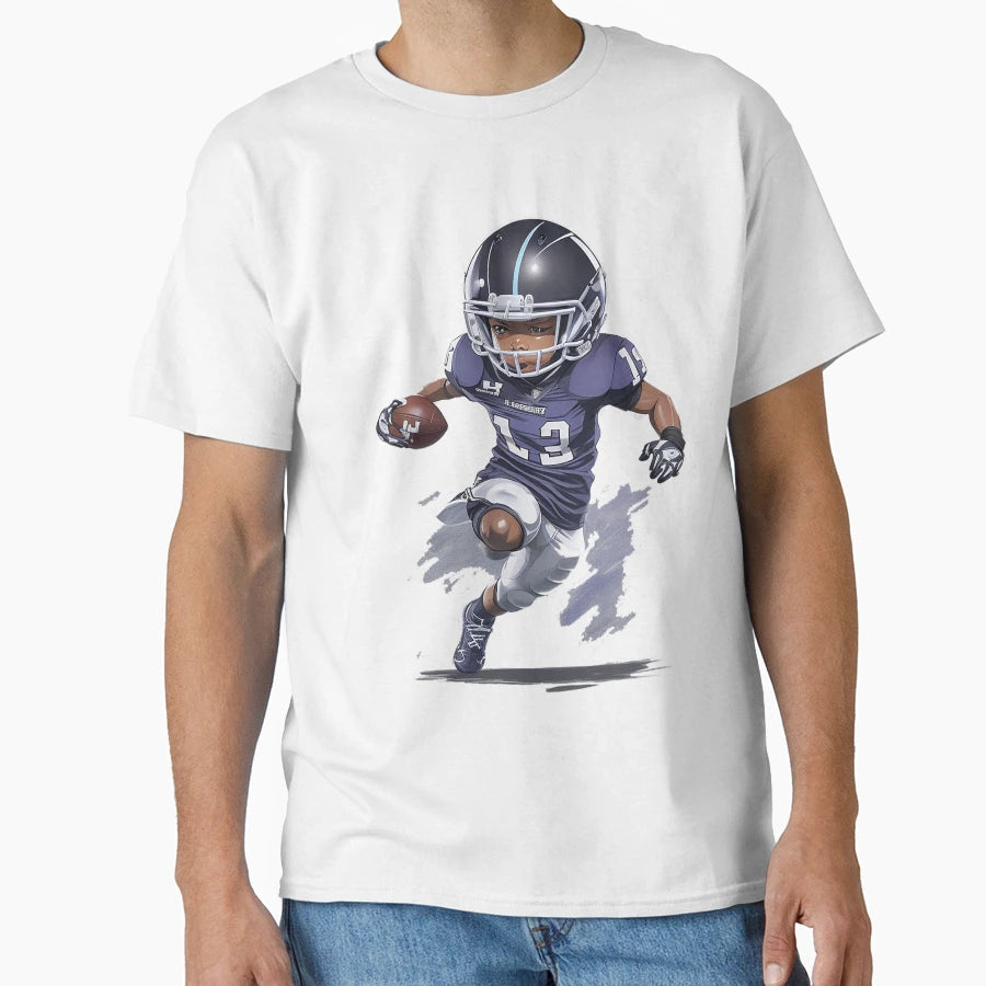 Child Playing American Football T-Shirt - Casual Everyday Wear for Adults - T-Shirt, Sweatshirt, Hoodie