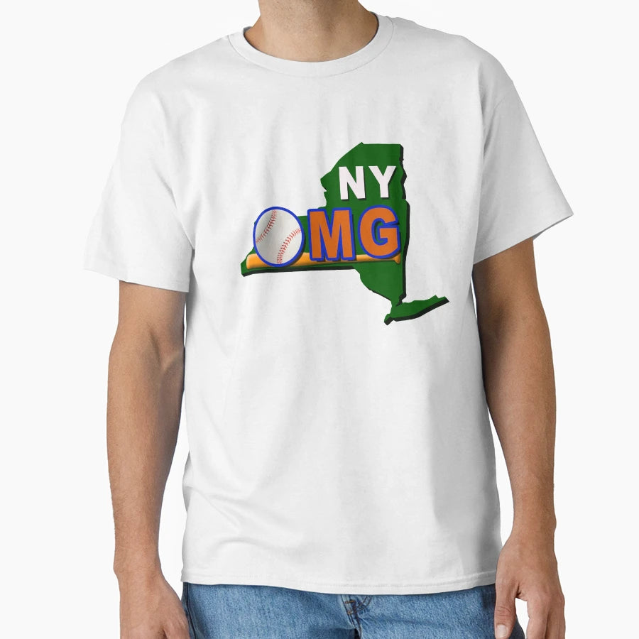 Ny Omg Bat Baseball T-Shirt - Minimalist Print Men Women - T-Shirt, Sweatshirt, Hoodie