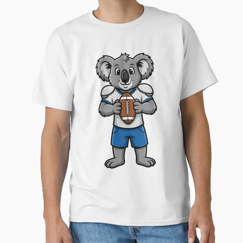 Koala Football Mascot Sports T-Shirt - Casual Everyday Wear Men Women - T-Shirt, Sweatshirt, Hoodie