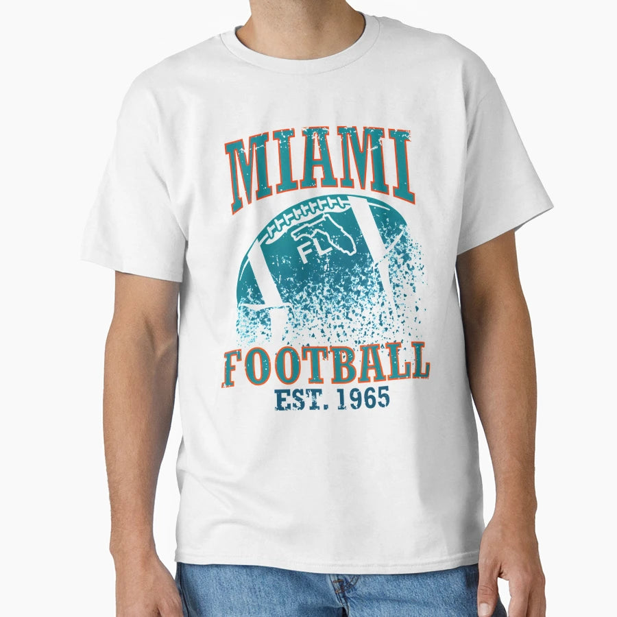 Miami Football T-Shirt - Fun Novelty Design Unisex - T-Shirt, Sweatshirt, Hoodie